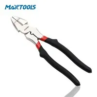 Vysokovýkonné kombinované lisovacie kliešte s vinylovou rukoväťou s vysokou pákou